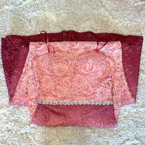 Shimmery lace floral dress